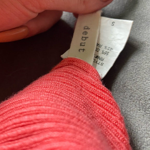 Open-Back Orange Cropped Tank - Picture 2 of 2